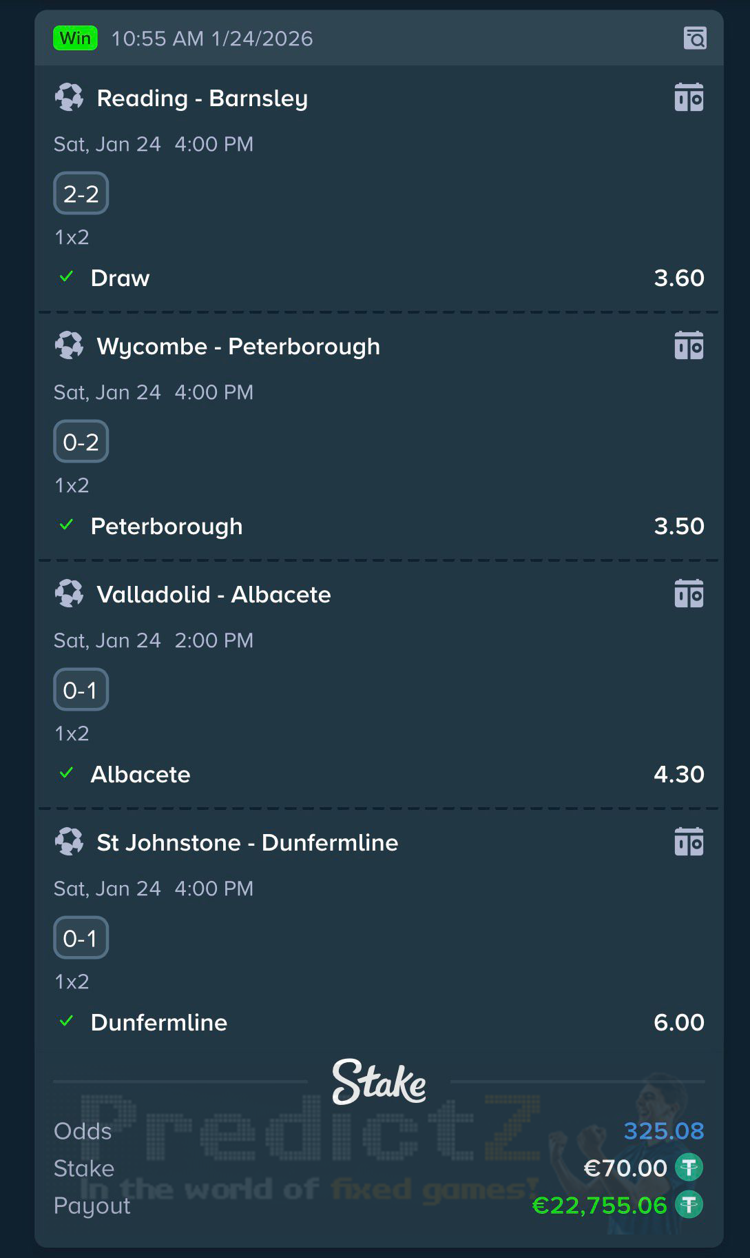 vip fixed matches 24.01.2026