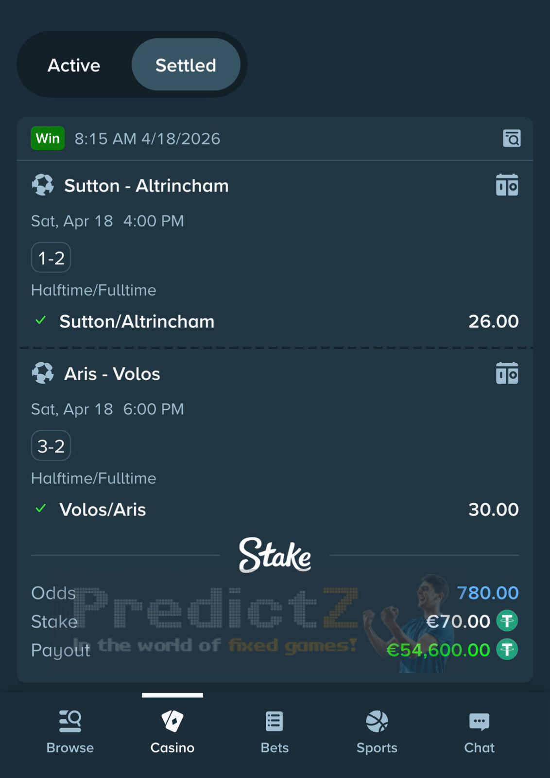 ht ft fixed matches 18.04.2026