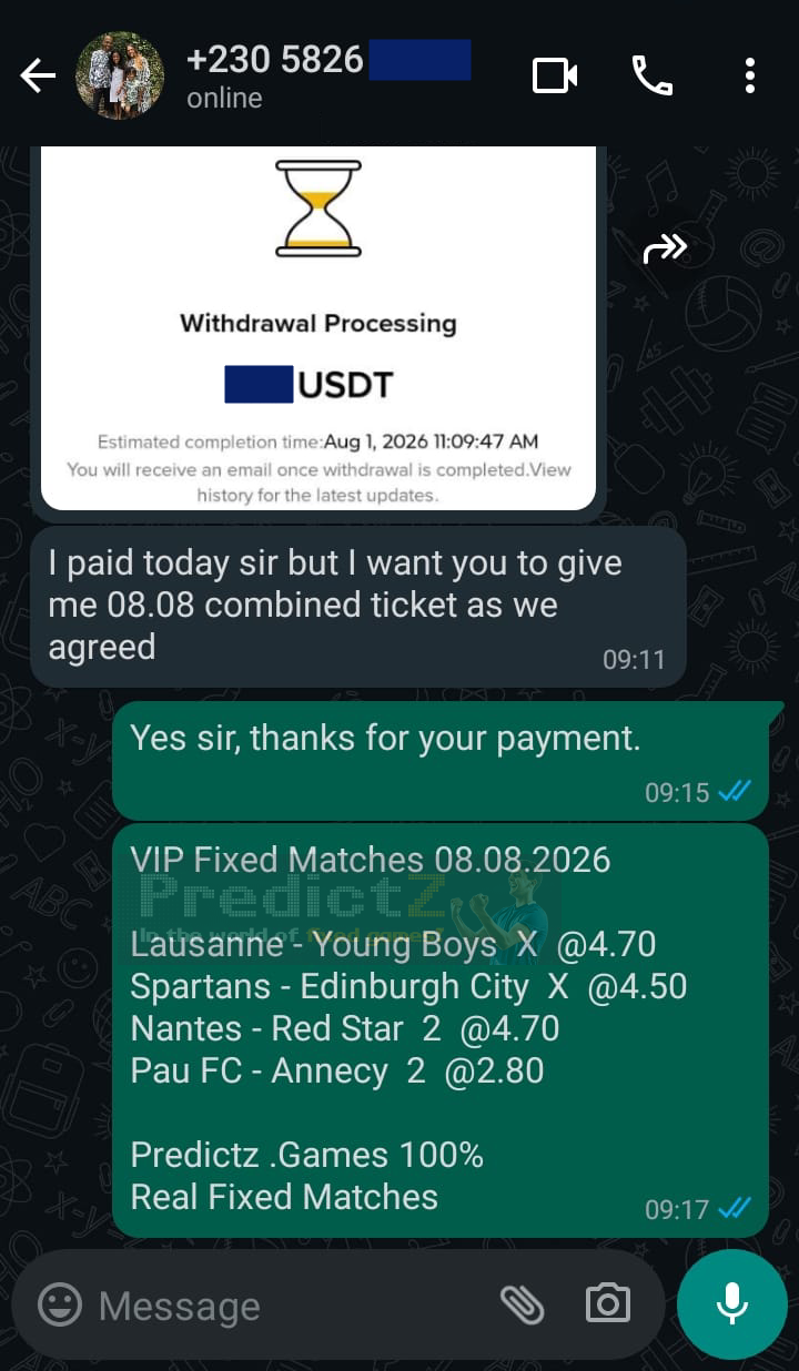 vip fixed matches 08.08.2026