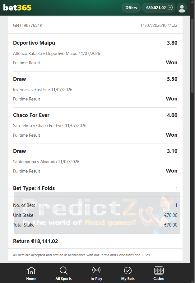 vip fixed matches 11.07.2026